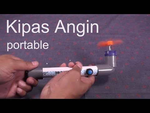 Cara Membuat Kipas Angin Portable (gampang dibawa-bawa)