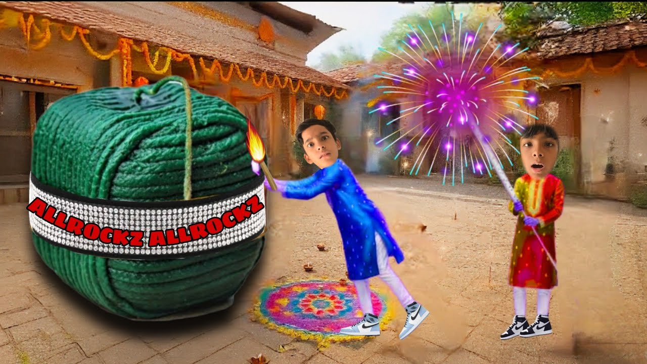 Diwali Dhamaka Celebration 2025 | दिवाली के पटाखे| Crackers Blasting | allrockz | PART 1 