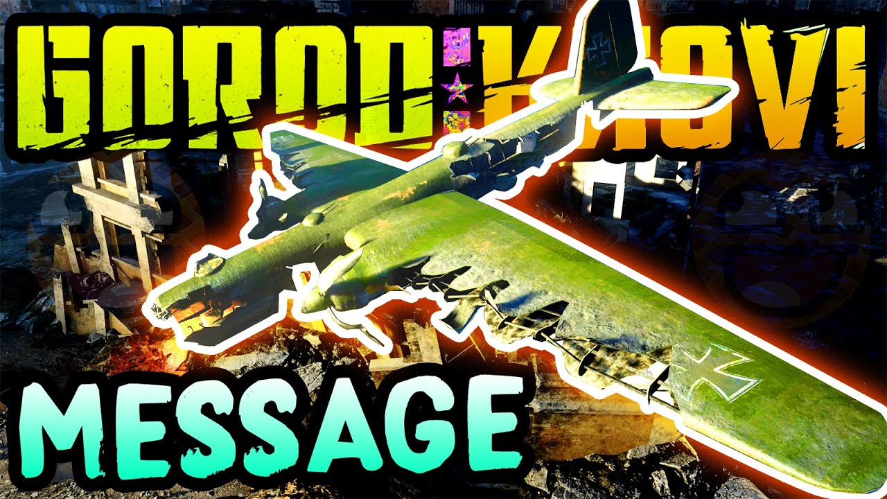 MYSTERY MESSAGE FROM MOB OF THE DEAD CREW! Gorod Krovi Easter Egg Explained: BO3 Zombies Plane