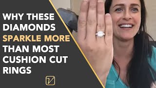 CUSHION CUT HALO RING | Why the diamonds SPARKLE more than most Cushion Cut Diamond Engagement Rings