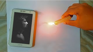 Jesus Christ drawing with fire 🔥 🕯️ Christmas ⛄ 🎄 special drawing 🕯️🔥