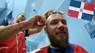 GERMAN VIST DOMANICAN BARBER SHOP (NYC VLOG)!! | Kamberg TV