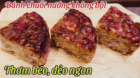 Bánh chuối nướng với trứng bánh mì, béo thơm, rất ngon, dễ làm.