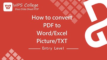 [WPS Office] PDF 2.5: How to convert PDF to PPT/Word/Excel/Picture/TXT in mobile and PC [Tutorial]