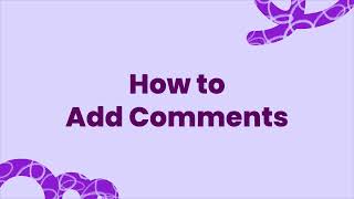 How To Add Comments In Kami
