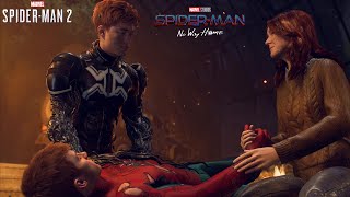 MCU Peter Gets The Black Suit With The No Way Home Final Swing Suit - Marvel's Spider-Man 2 (4K)