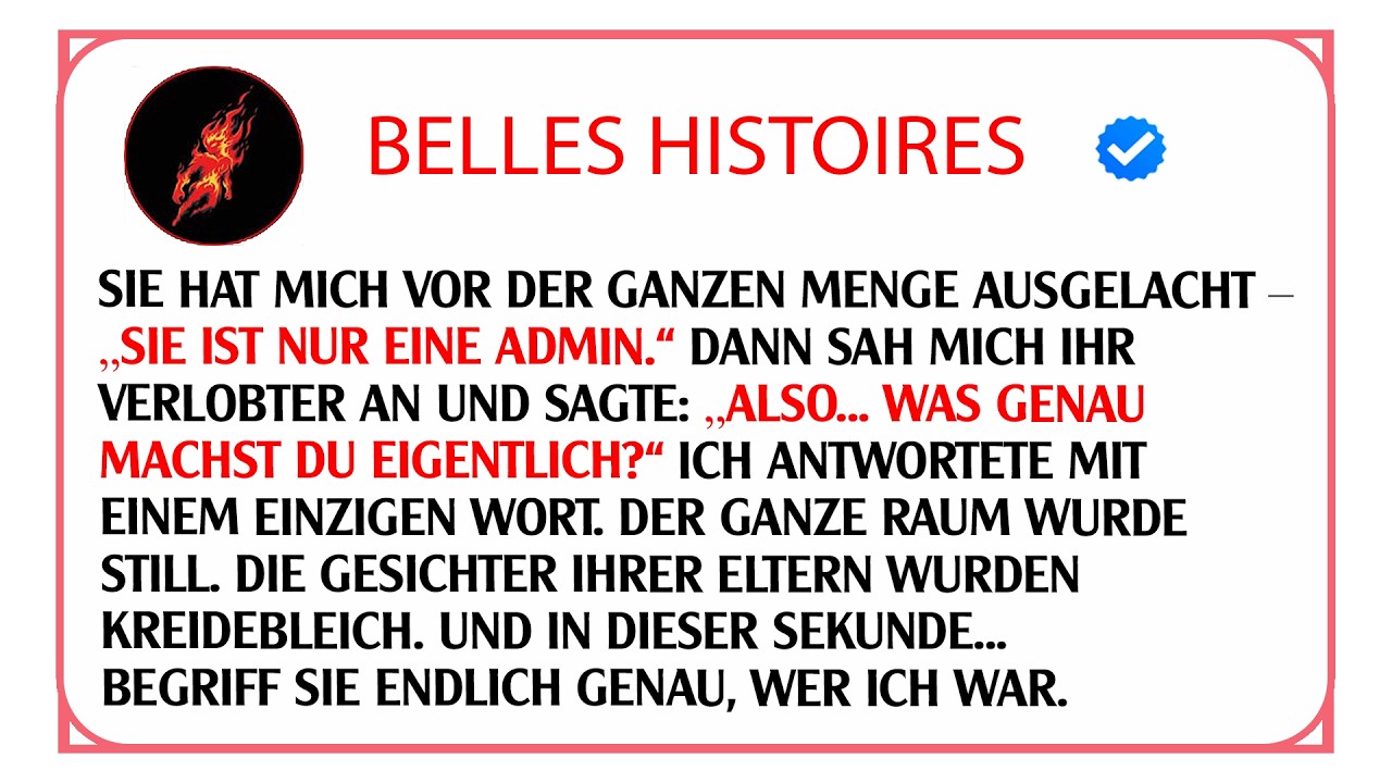 Sie lachte über meinen kleinen Job als Bürokraft bis sie erfuhr wem die ganze Firma gehört