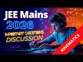 REVISION SERIES OF PHYSICS FOR JEE MAINS -2026, MOTION IN A STRAIGHT LINE