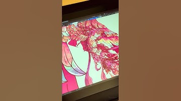 The Phoenix - Illustration Progress in #blender3d #greasepencil