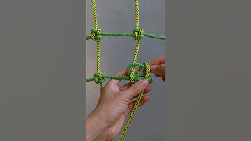 Learn how to tie cargo net or climbing net/ rope knot 192
