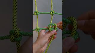 Learn how to tie cargo net or climbing net/ rope knot 192