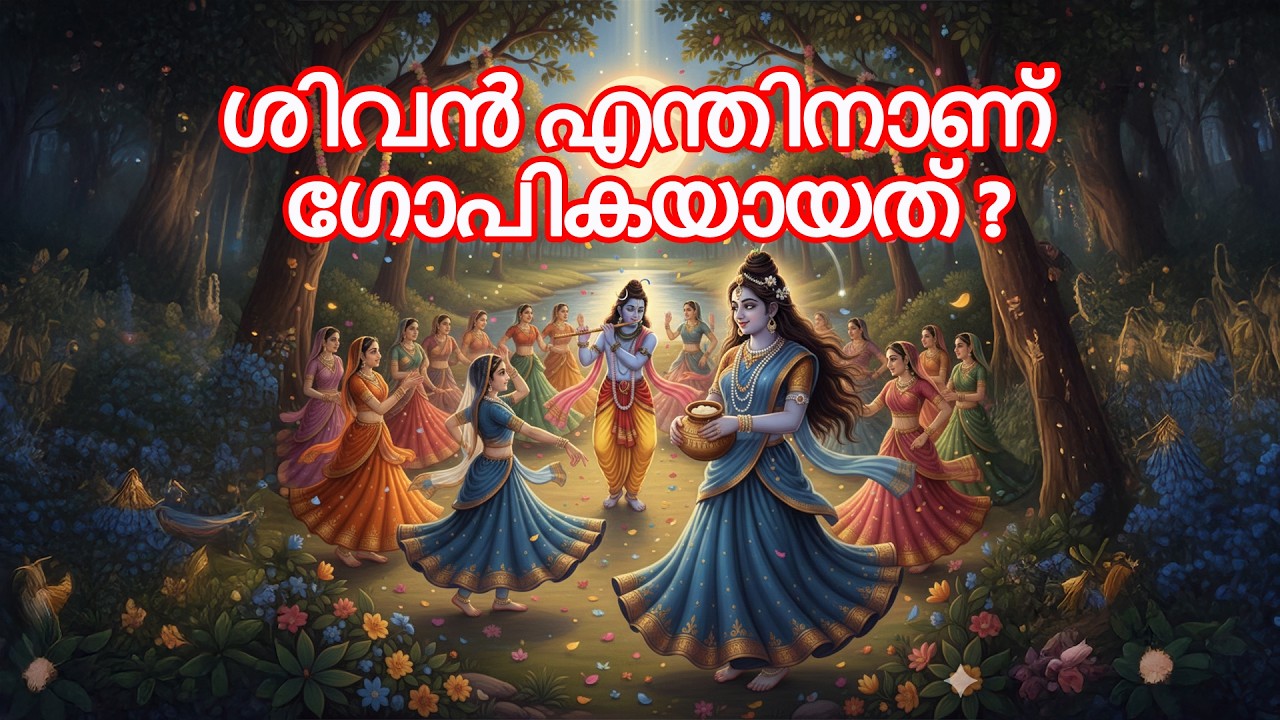രാസലീല കാണാൻ ഗോപികയായി മാറിയ പരമശിവൻ! | Lord Shiva in Vrindavan Rasa Leela Story Malayalam