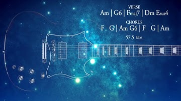Space Rock Ballad Guitar Backing Track A Minor Jam