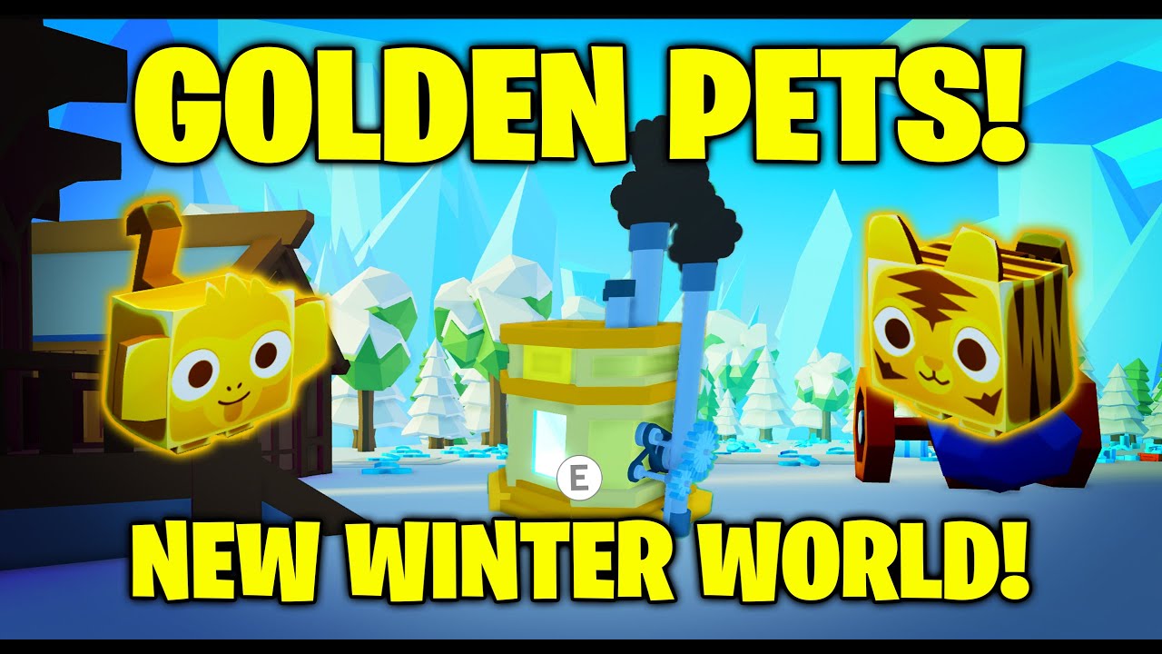 Golden Pets Winter World Pet Simulator 2 Youtube - pet simulator 2 roblox goldens pets codes