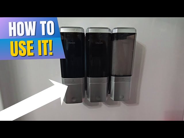 How to Install & Use Shampoo/Soap/Conditioner Dispenser - YouTube
