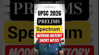 UPSC History Short Notes | Spectrum Modern History Quick Revision | By Mukesh Pukhraj