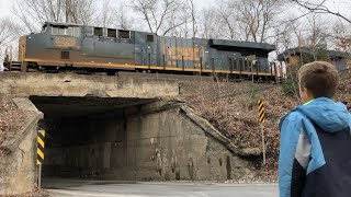 TRAIN TRACKERS #12   BRIDGE SIGHTINGS / CSX FREIGHT TRAINS