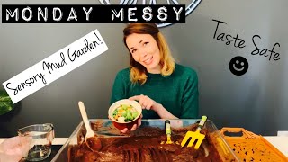Monday Messy - Nature Theme | Taste Safe Sensory Mud!