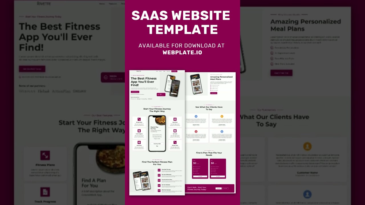Rivette - SaaS Website Template