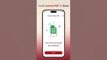 Convert PDF to excel