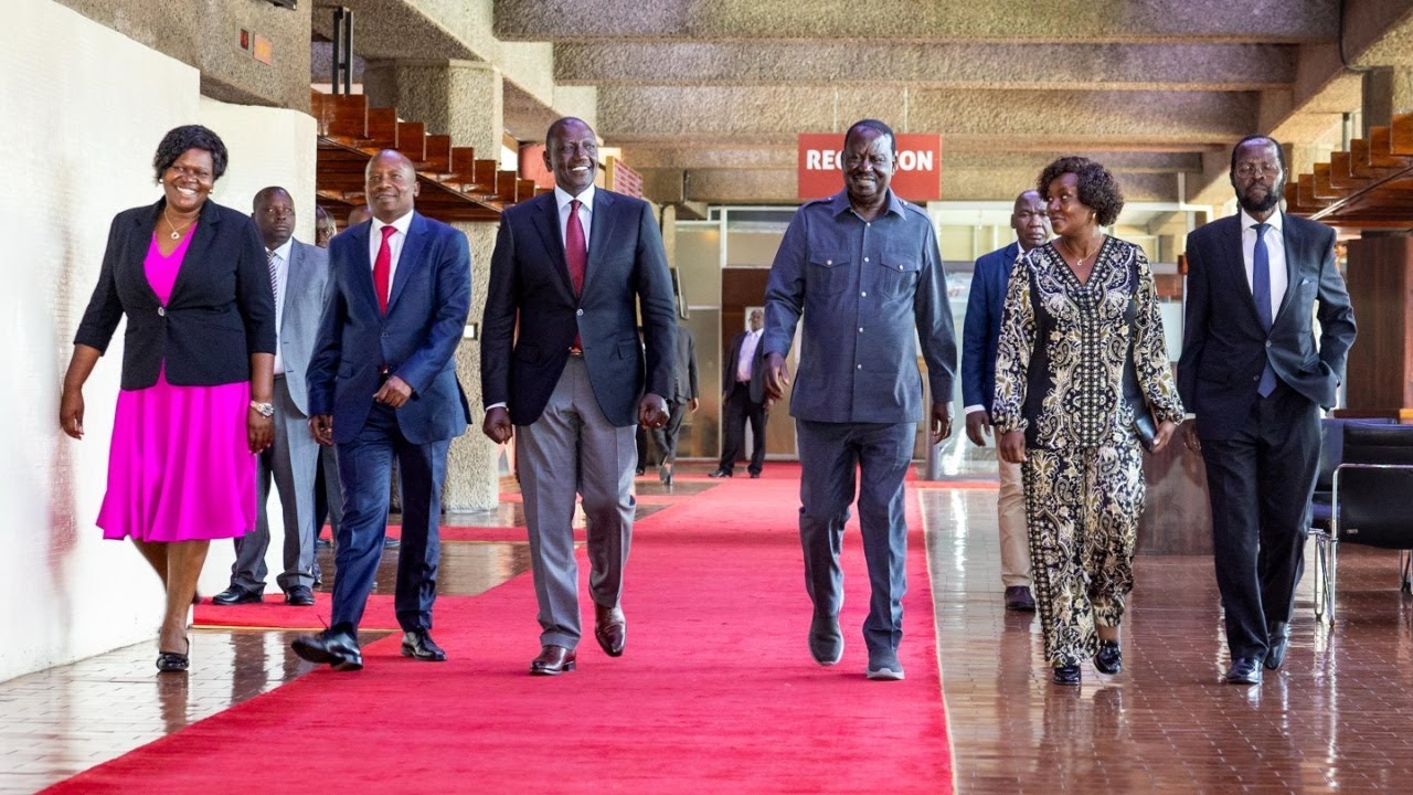 See how President Ruto & Raila arrived at KICC for their agreement signing!!