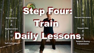STEP FOUR:  TRAIN DAILY LESSONS