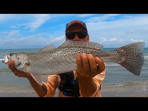 Casting A GOLDEN SPOON for 40 miles surf fishing-and you won't believe what happened next !
