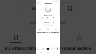 my official tiktok page