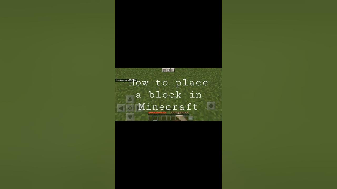 How to place a block in Minecraft YouTube