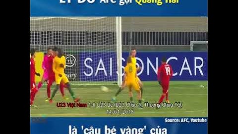Lý do AFC gọi Quang Hải là 