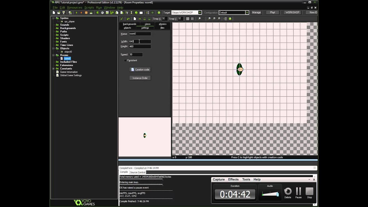 Game Maker Studio RPG Tutorial, Part 1 YouTube