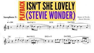 Isn't She Lovely [Alto Saxophone Sheet Music] STEVIE WONDER