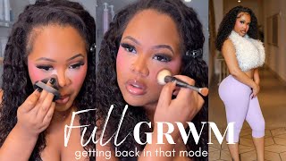 Sistas, We're Going Out: full GRWM | makeup + hair & a fireeee outfit