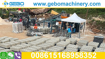 Efficient QT4-18 Automatic Block Machine in Action - Alexandria, St. Ann, Jamaica