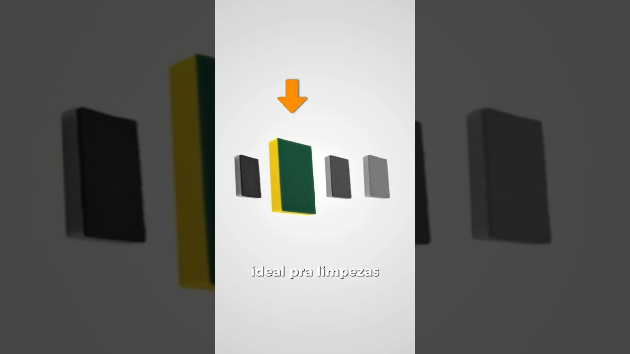 Qual cor de esponja usar?