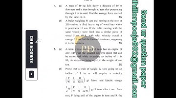 KUK BA 6th sem Mathematics Dynamics previous year question paper examination 2021