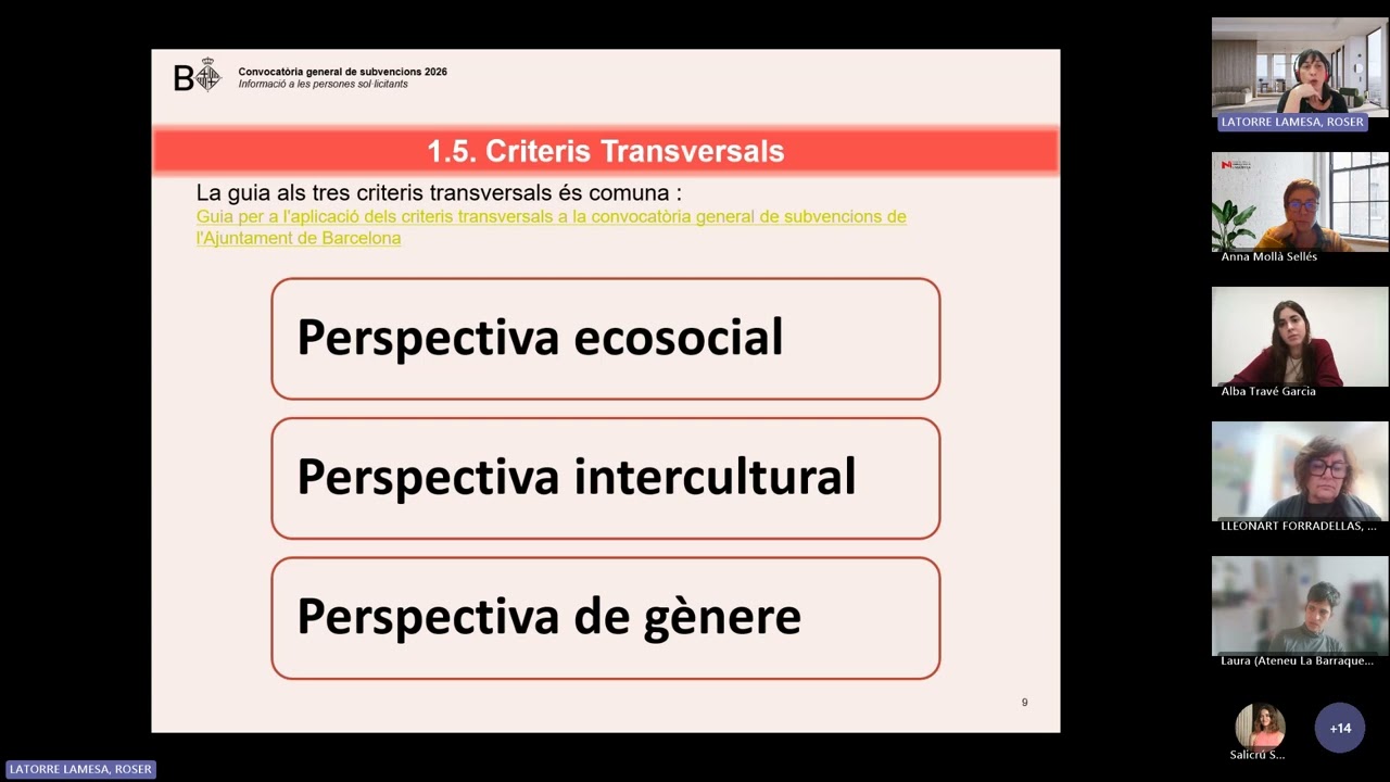 Convocatòria general de subvencions 2026: Àmbit Ç, Promoció del català