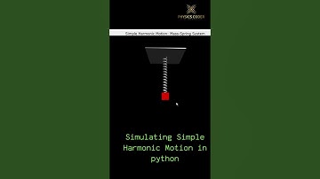 Simple Harmonic Motion in Python #PhysicsSimulation #physicsanimation #coding #python
