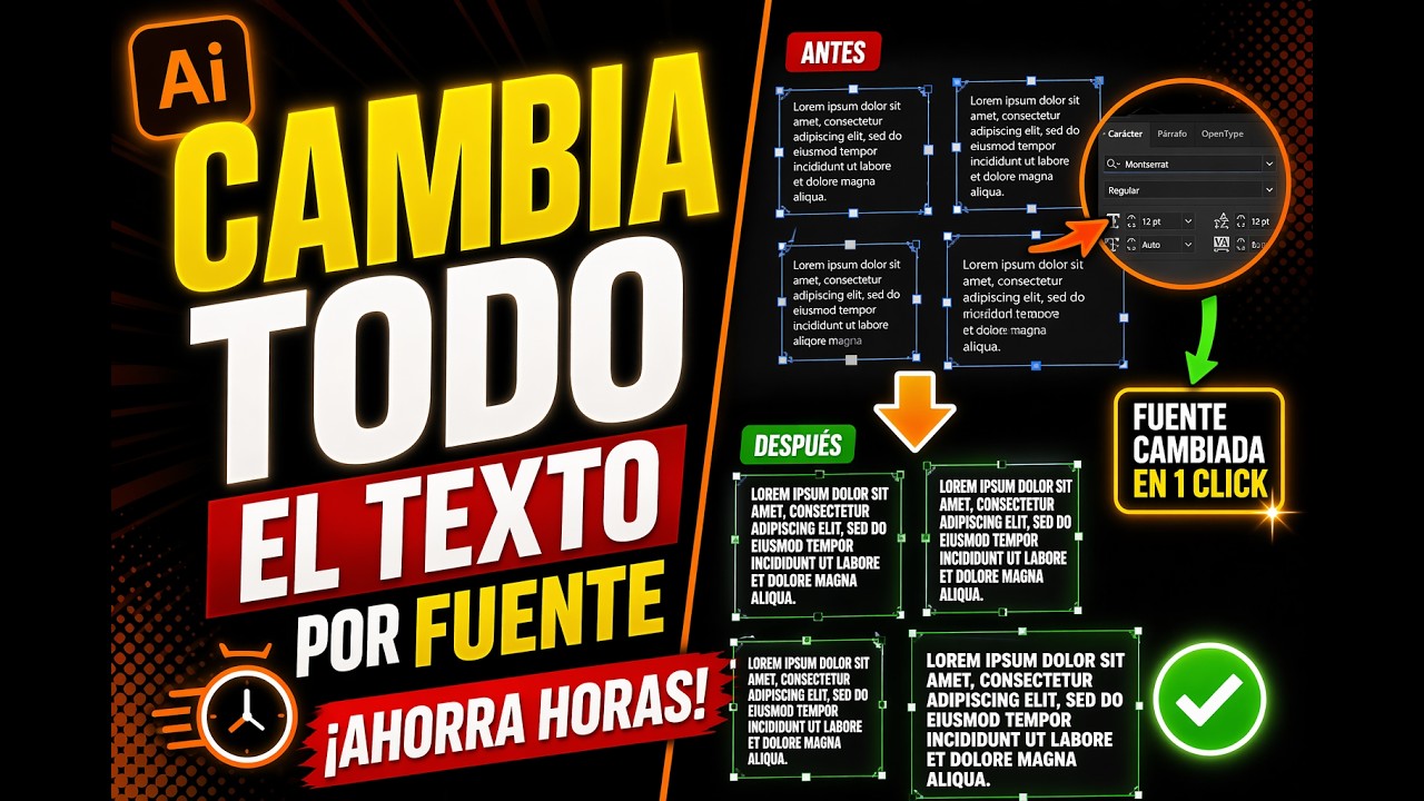 Como Seleccionar Texto En Illustrator