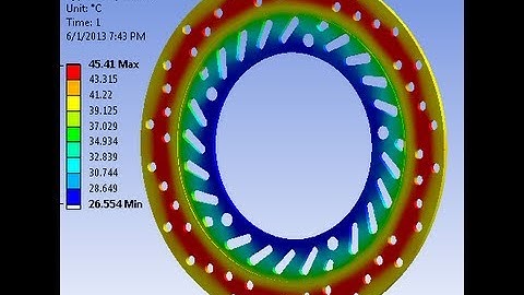 ANSYS: Thermal analysis of DISC BRAKE