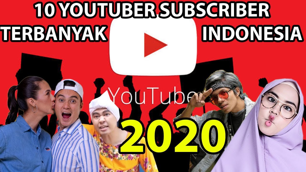 10 Youtuber Paling Banyak Subscriber Indonesia 2020 Updated