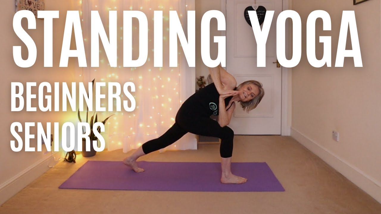 15-минутная хатха-йога стоя для пожилых людей и начинающих | Баланс, сила и гибкость