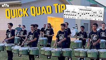 2023 Bluecoats Triplets to Septuplets - Quick Quad Tip