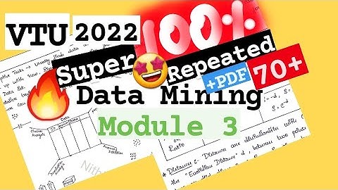 DMDW M3 Pass Pack 💯🤩 Super Important [+PDF] 🎯🔥🔥🔥 6SEM CSE #vtu #2022 #DMDW #18CS641