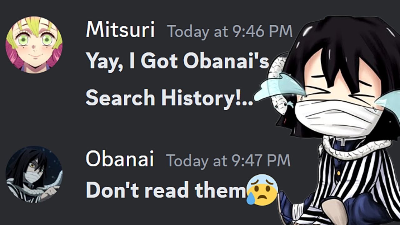 If Mitsuri got Obanai's Search History.....