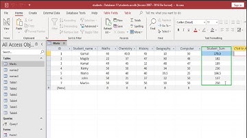 How to add calculated field to sum Fields with condition with every Field In Microsoft Access🔥😍