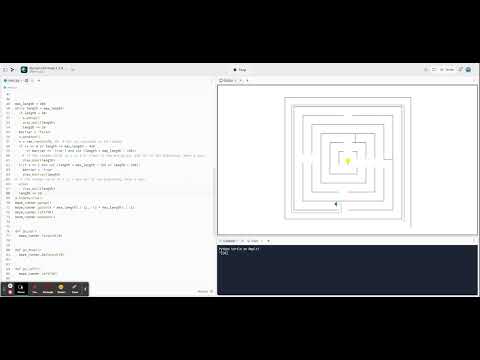 main.py - Runner with maze 1.2.4 - Replit
