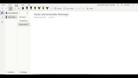 Factor and Remainder Theorem - IGCSE Add Maths