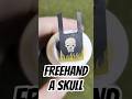 Freehand a skull on a miniature banner #warhammer #miniaturepainting #spacemarines #warhammer40k