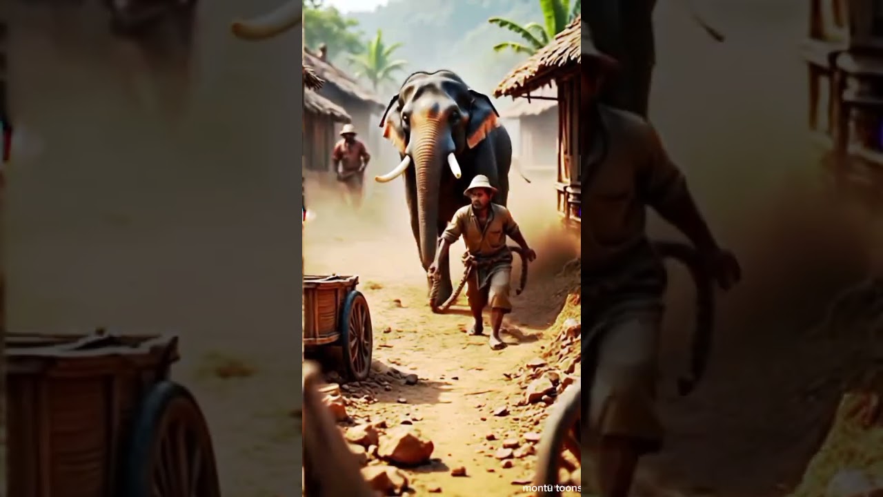 sahas Hindi Story | Moral Stories | cartoon story #ai #hathi #sahas